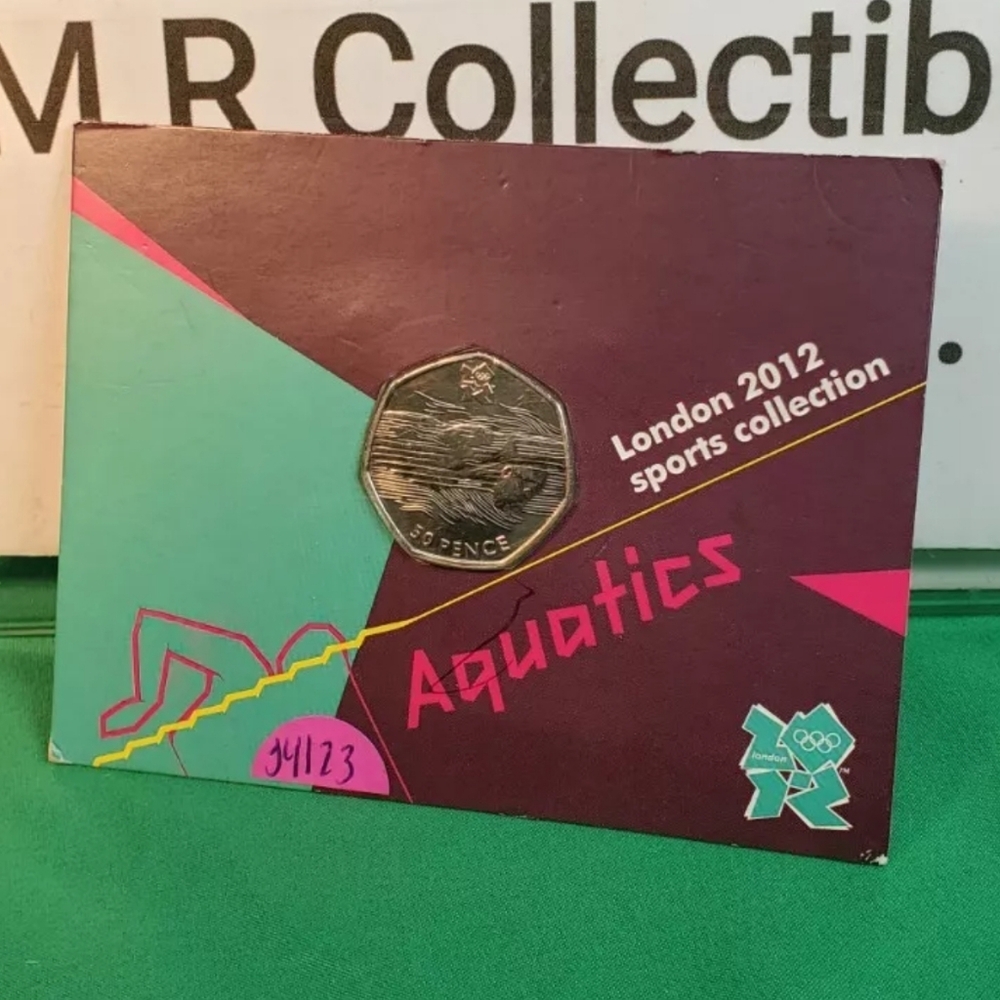 50 pence 2011 UK coin London Olympics - Aquatics
